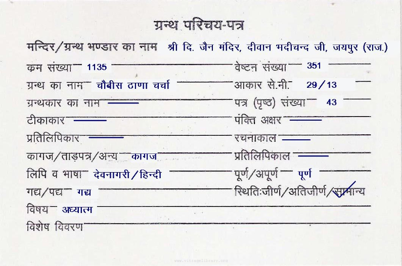 Chaubees Thana Charcha 1