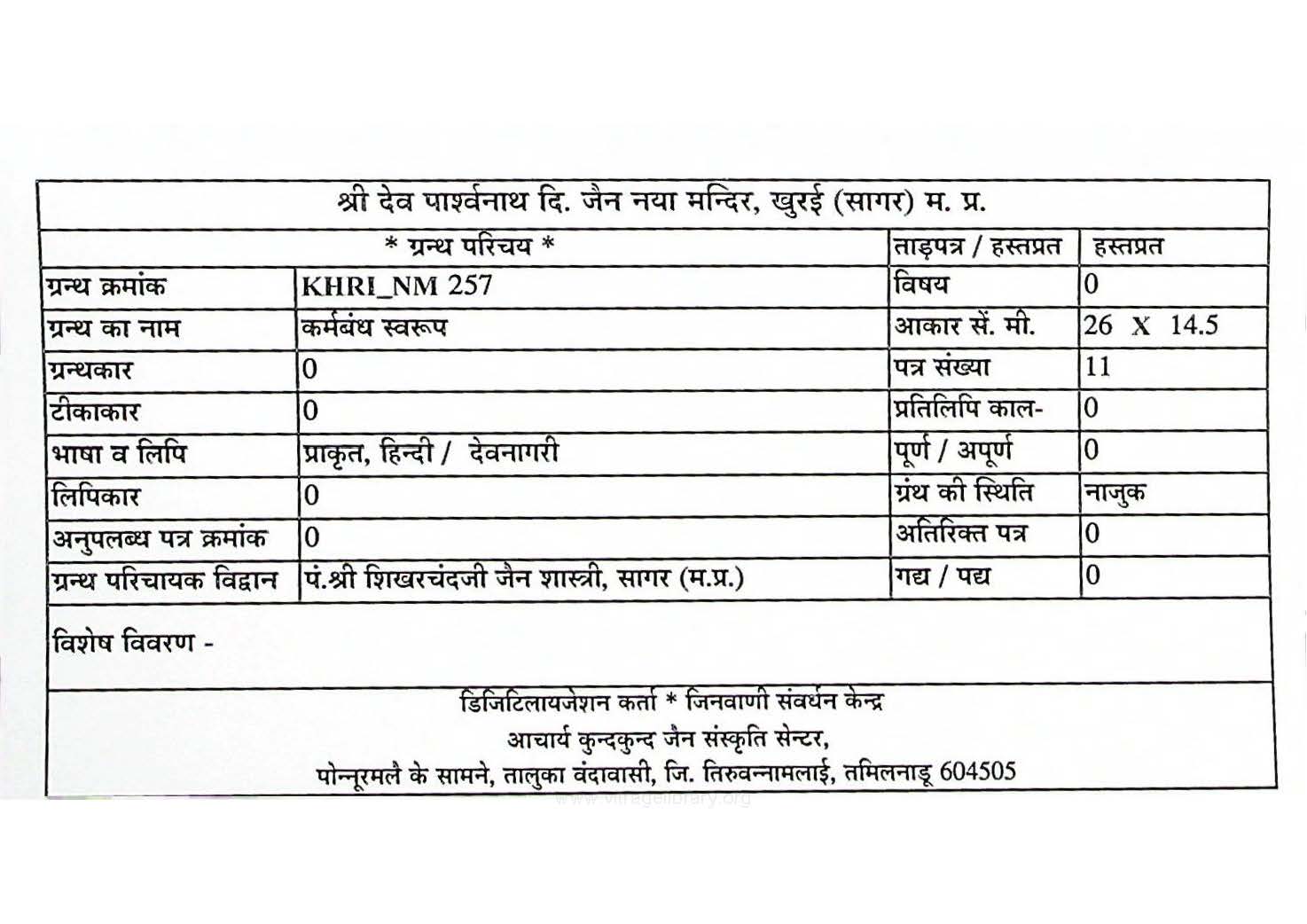 Karmabandh Swaroop